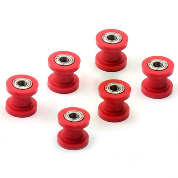Vetoketjun rullan hihnapyörän liukukappale PUNAINEN 8mm Red 8mm