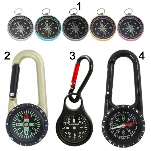 1/2kpl Outdoor Hook Compass Mini Metal Compass 3 3 3