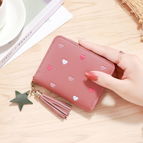 Liten Lommebok Kort Lommebok ROSA pink