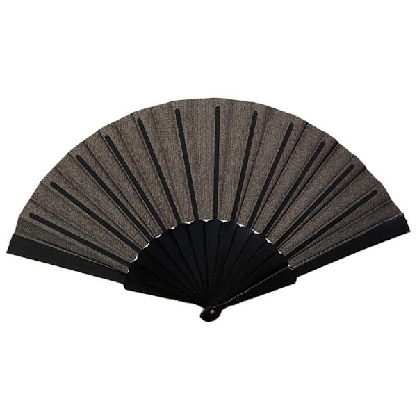 Folding Fan Cloth Håndventilator SORT Black