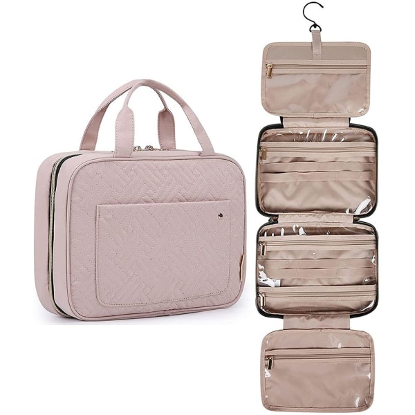 Stor resväska med hängkrok pink