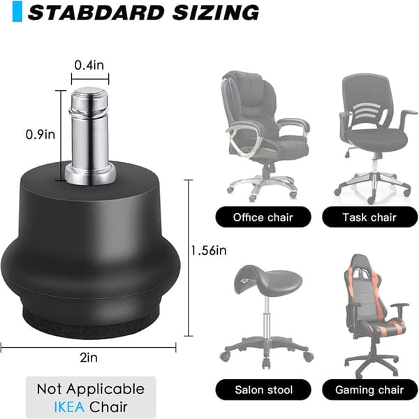 Caster Wheels Byte av kontorsstolssäte reserv