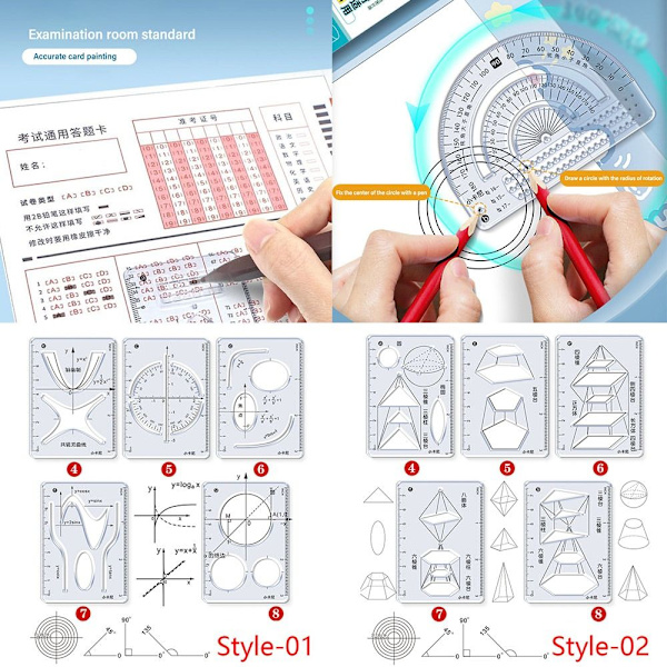 8 kpl / Set viivain astemittari 01 01 01