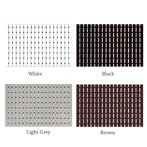 Bademåtte Badekar Tæppe LYS GRÅ LYS GRÅ Light Grey