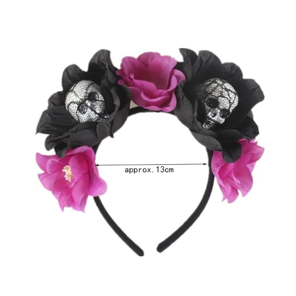 Skull Pannband Halloween Head Hoop A A A