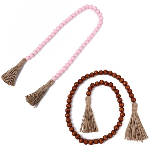 Träpärlgarlander Farmhouse Beads Rustikt KAFFE coffee