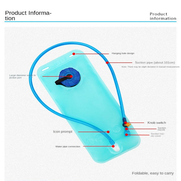 Hydration Packs Vandblærepose 1L-B 1L-B 1L-B
