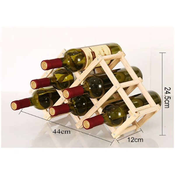 Puuhyllyt viinitelineet 10 pulloa - ALKUPERÄINEN 10 pulloa - ALKUPERÄINEN 10 bottles-Original