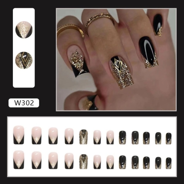 24st False Nails Long Square W305 W305 W305