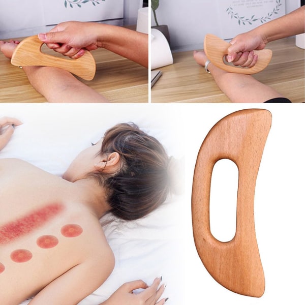 Træterapi bøg Gua sha massageværktøj