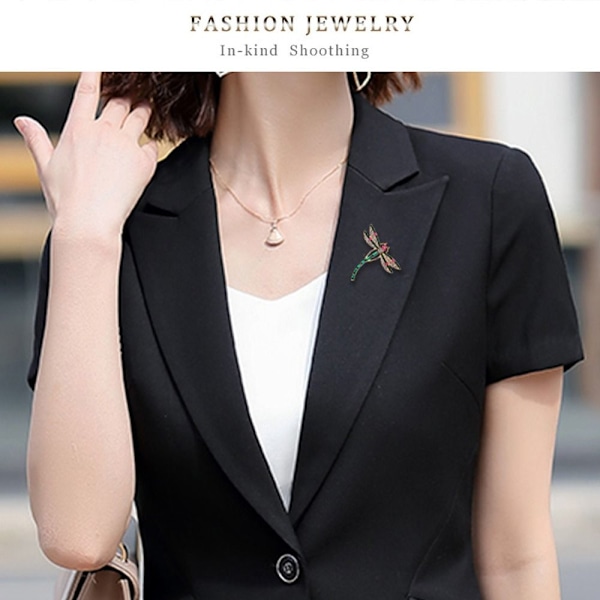 Dragonfly Brosch Insekt Pin Badge Emalj Pin 2pcs
