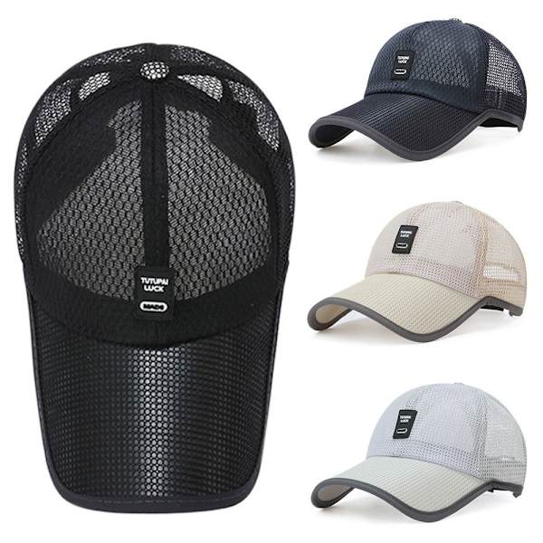 Solbeskyttelseshætter Full Mesh Hatte SORT black