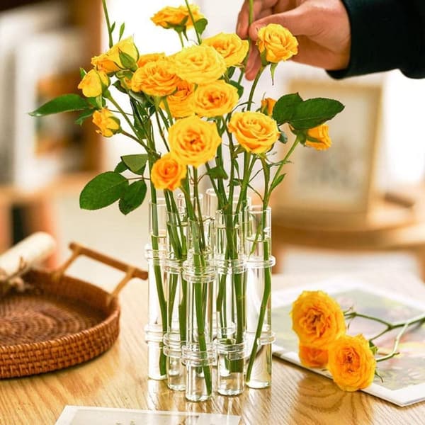 Hængslet blomstervase Glasvase D D D