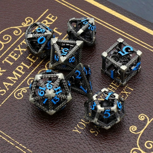 7st DND Metal Dice Set Game Dice 01 01 01