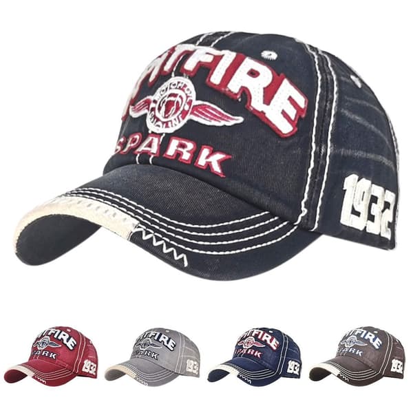 Broderi Baseball Kepsar Distressed Blekt cap KAFFE coffee