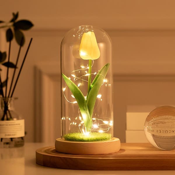 Tulip Nattlys Rose Led BLÅ Blue