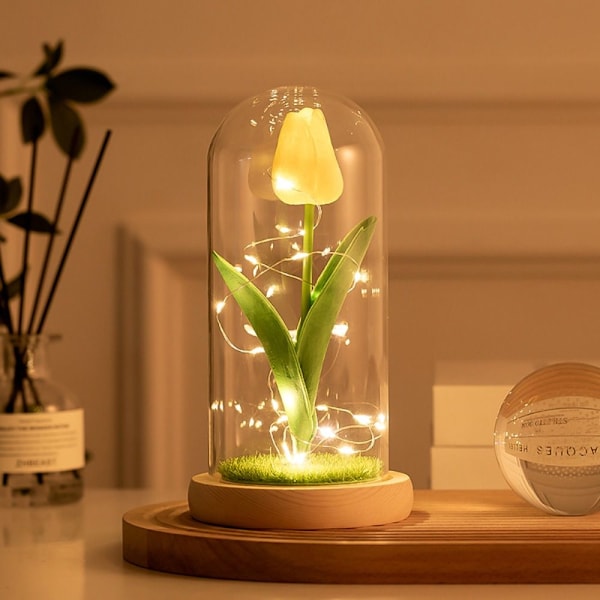 Tulip Night Lights Rose Led GUL Yellow