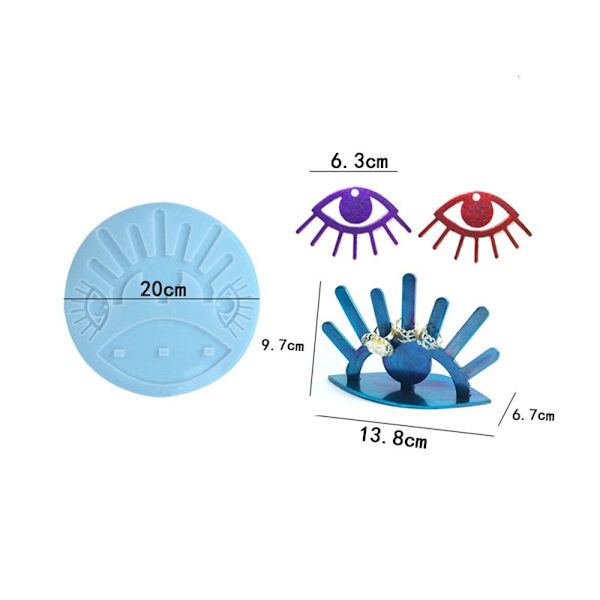 Ring Oppbevaringsstativ Mold Resin Mold Smykkebrett