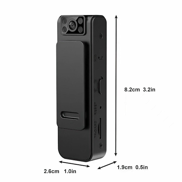 Støjreduktionskamera Night Vision Recorder UDEN WIFI Without WIFI