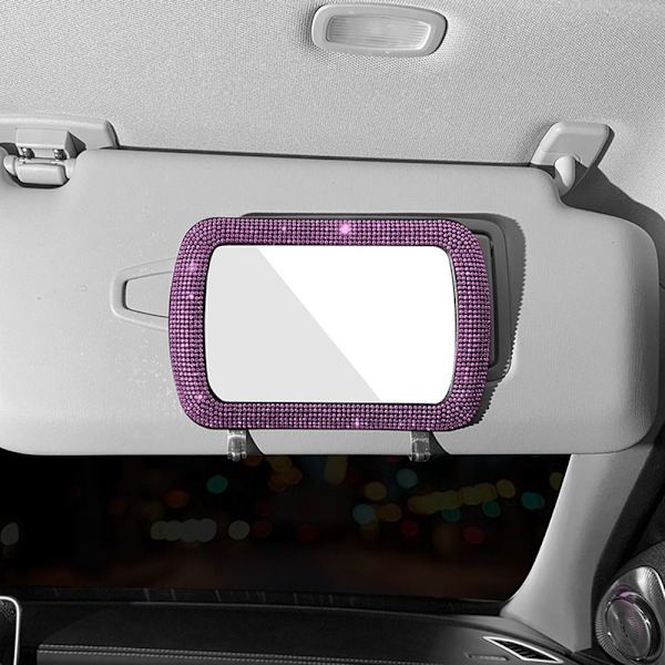 Bil Visir Dekoration Spejl Auto Kvinder Makeup Spejl PINK Pink