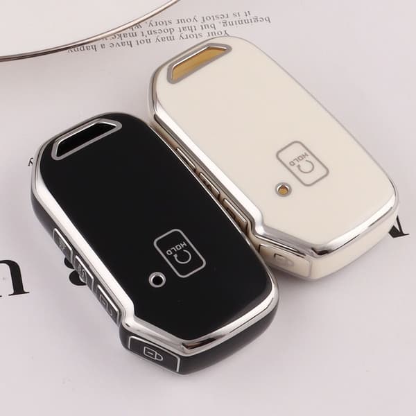 Auton case Key Cover Shell H SILVER EDGE WHITE H SILVER EDGE H Silver Edge White