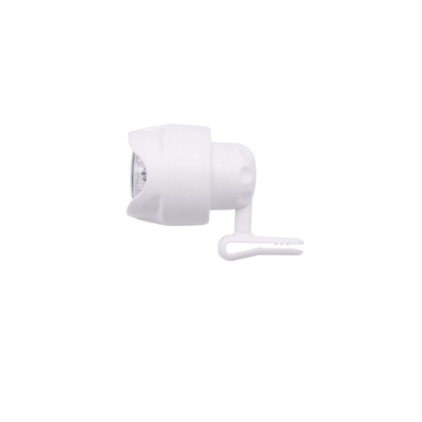 1/2STK Forlygter Til Croc Sko Charms HVID BATTERI BATTERI White Battery-Battery