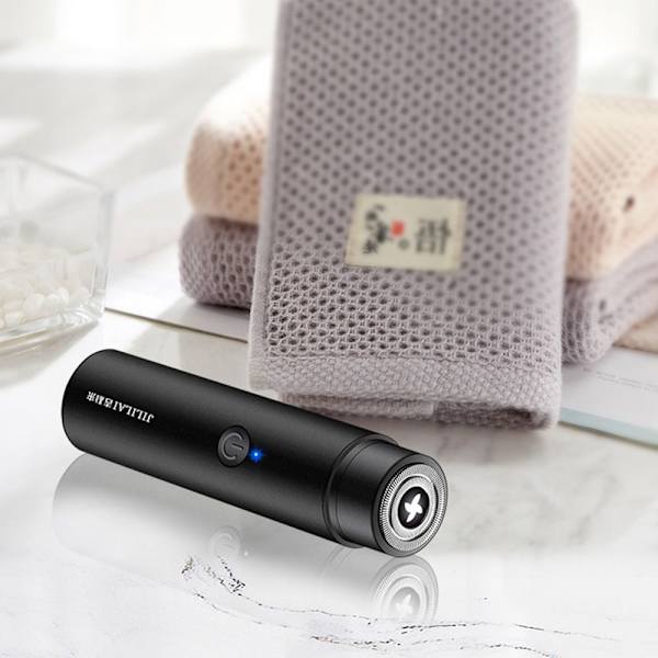 Mini Electric Shaver Beard USB -parranajokone MUSTA Black