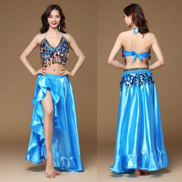 3st/ Set Magdanskostymer Dansarkjol KUNGSBLÅ Royal blue