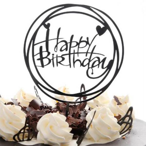 Cake Topper Akryldekoration 04 04 04