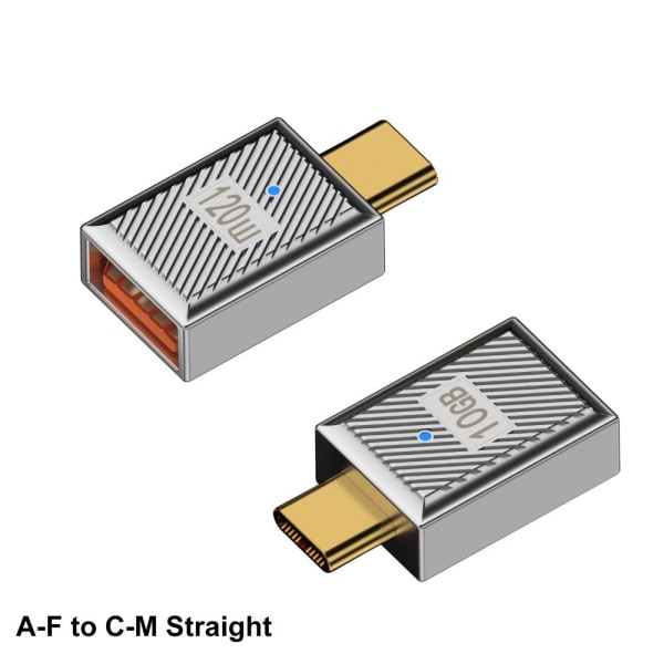 Type-c til USB-A konverter OTG Adapter A-F TIL C-M LIGE A-F A-F to C-M Straight
