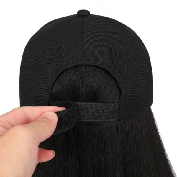 Hat Syntetisk paryk Hat paryk SORT SORT black