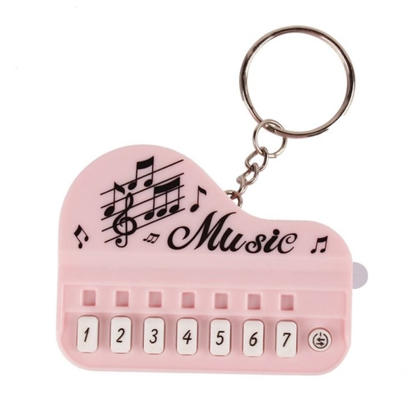 Piano Nøkkelring Elektronisk Keyboard Keychai PINK PINK Pink