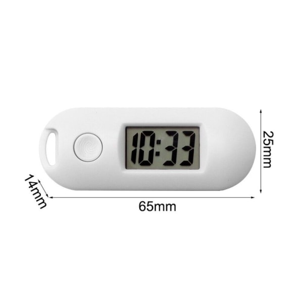 Lysande nyckelring Watch Liten watch VIT White