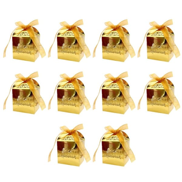 10 stk Eid Mubarak Slikæsker GULD