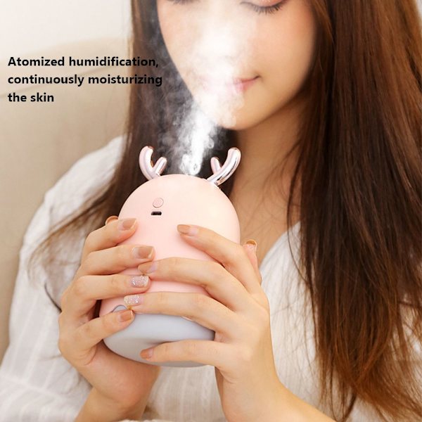 200ml Luftfuktare Aromaterapi Diffuser ROSA pink