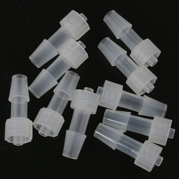 10 stk. Han Luer Lock PP Slangebarb Adapter Slangebarb Skrue