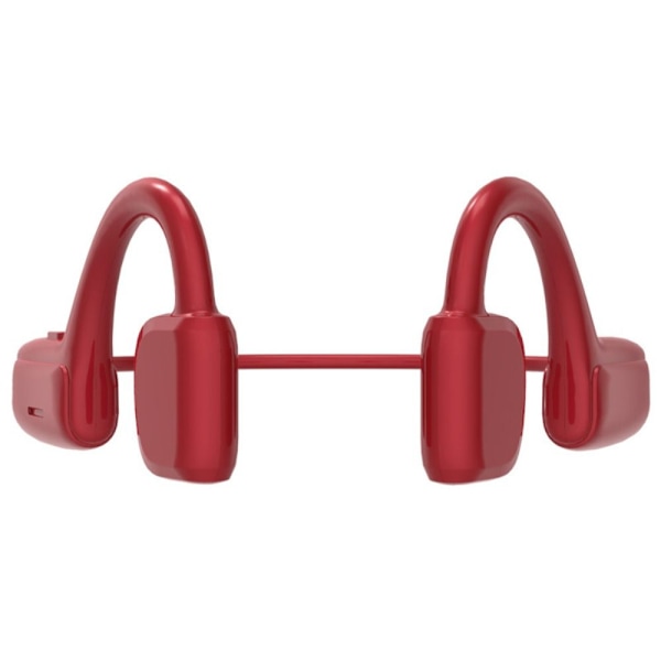 Knogleledningshovedtelefoner Nakkebåndshovedtelefon RØD red