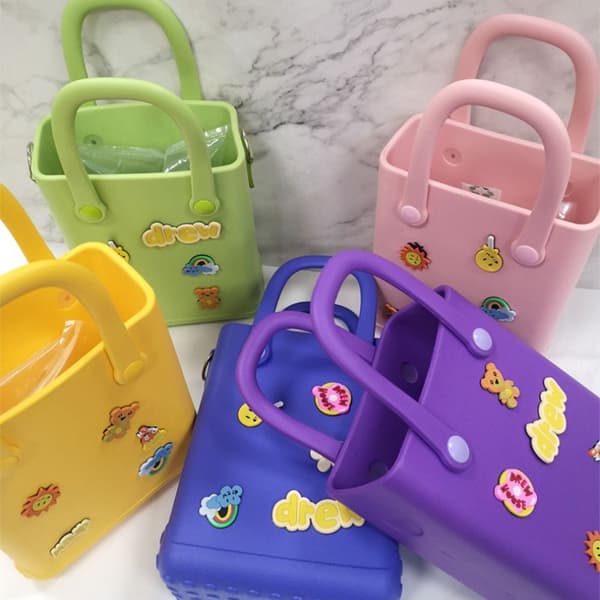 Cave Dot Handväska Jelly Beach Bag BLÅ blue