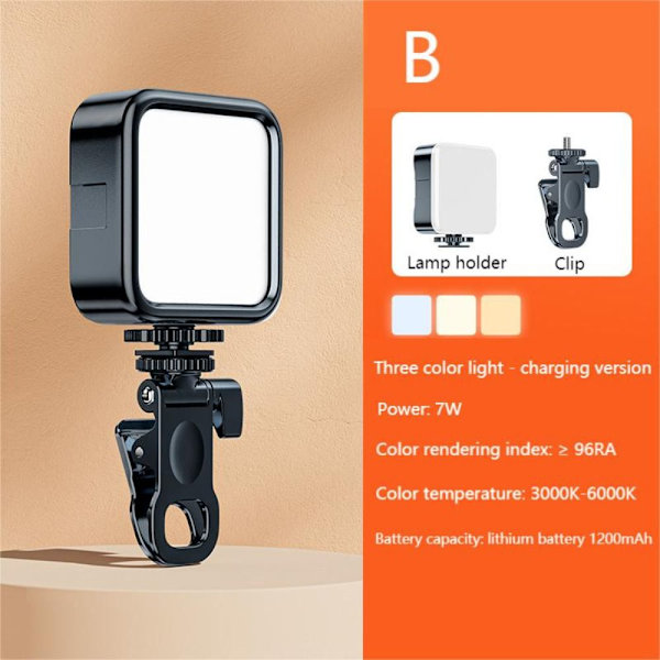 LED-selfieljusfotograferingslampa B B B