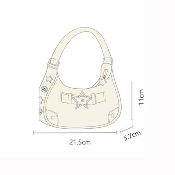 Star Håndtasker Skulder Underarm Taske HVID white