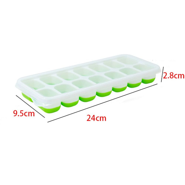Jääpalatarjottimet Ice Cube Makerin mold VIHREÄ green
