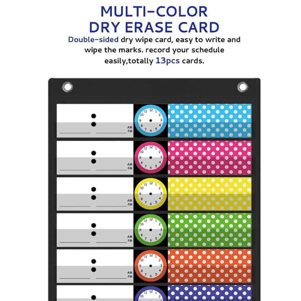 Pocket Chart Schedule Pocket Daily Schedule Pocket
