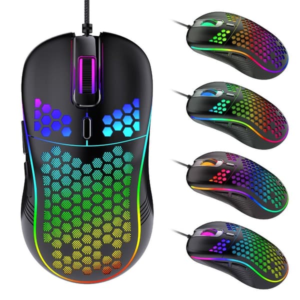Wired Mouse Luminous Light PINK pink