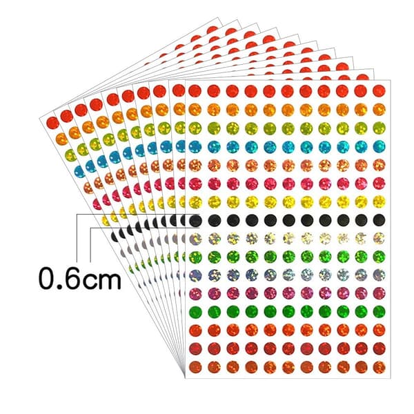 Dot Stickers Dot Labels 1/4\"