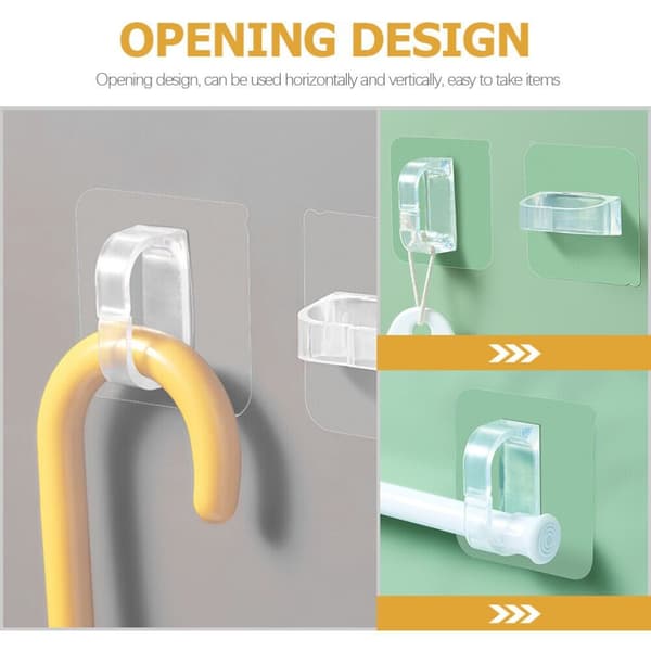2Pcs/4Pcs Circle Hooks Ring Sticky Hooks LUKKET HENGERING Closed Hanging Ring