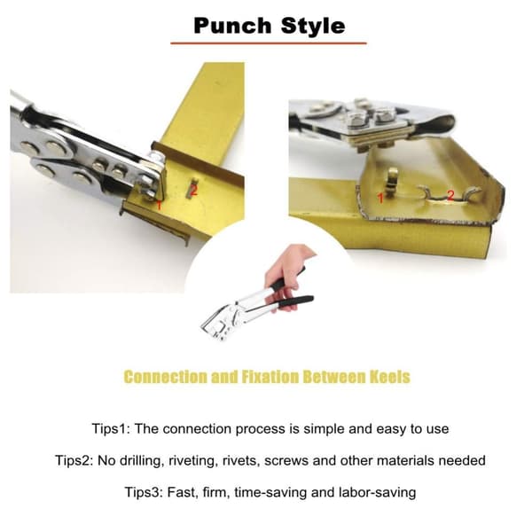 Stud Crimper Keel Board Crimper Gipspladetang