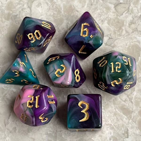 7kpl/ set Polyhedral Dice Dice Games 3 3 3