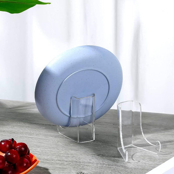 2 st Akryl Transparent Display Rack Transparent förvaringsställ 2 pcs