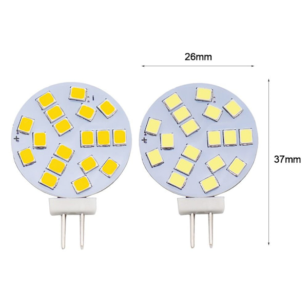 G4 LED lyspærer Rund spotlight pære 2W-VARM HVIT 2W-VARM 2W-Warm White