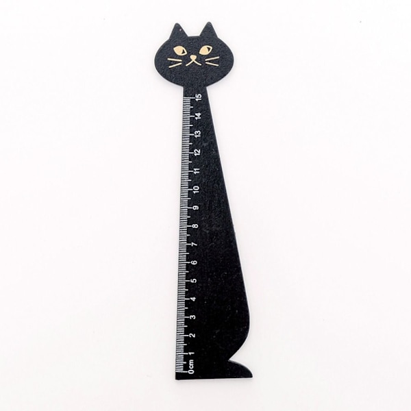 5 STK Cat Shape Lineal Animal Straight Lineal SORT Black